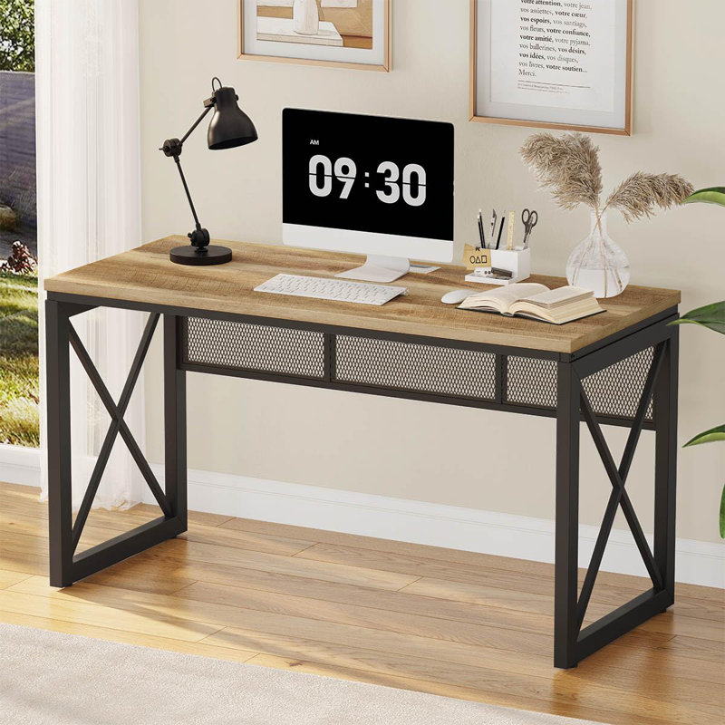 Oak computer table discount